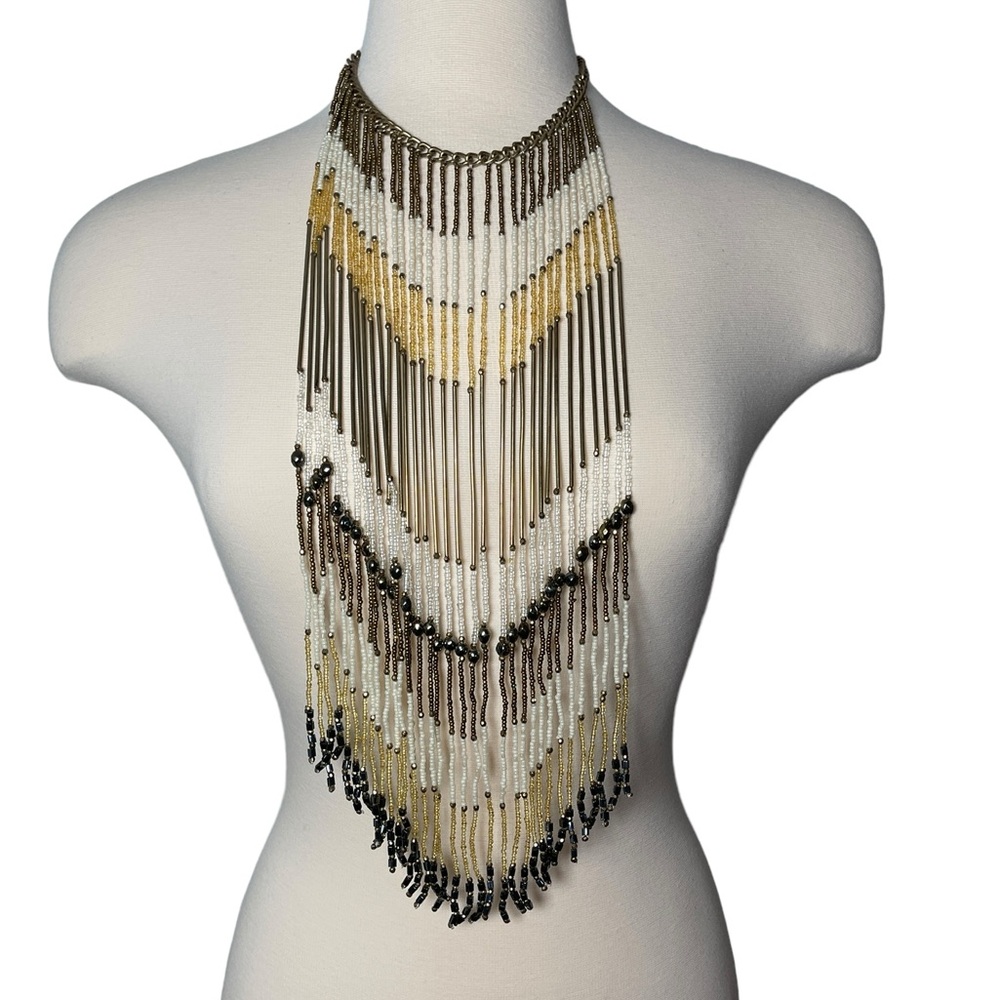 Boho Beaded Festival Necklace